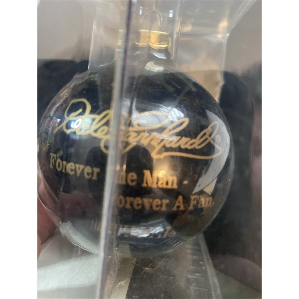 NASCAR Ornament Dale Earnhardt Black & Gold 2001 C2
